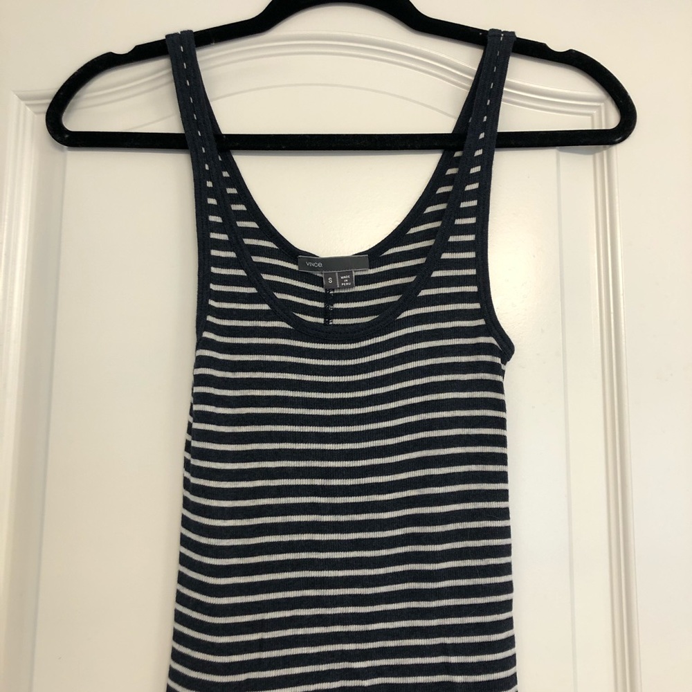 Vince Striped Tank Top